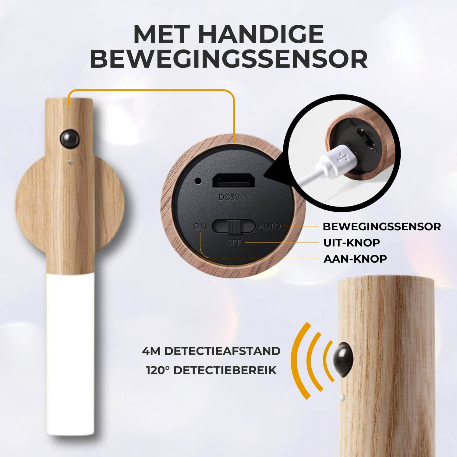 TORCH Kabellose Lampe mit Bewegungssensor